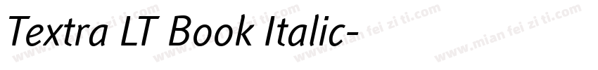 Textra LT Book Italic字体转换